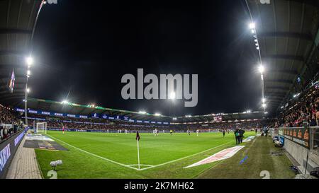 Herning, Dänemark. 16., Oktober 2022. Die MCH Arena, die während des Superliga-Spiels 3F zwischen dem FC Midtjylland und AC Horsens in Herning gesehen wurde. (Foto: Gonzales Photo - Morten Kjaer). Stockfoto