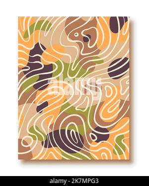 Poster mit abstrakten geometrischen Mustern. Stock Vektor
