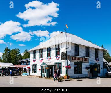 Fairview Inn; Talkeetna, kleine Kunsthandwerkergemeinde & Staging Area für über 1.000 Kletterer pro Jahr, die Denali versuchen; Talkeetna; Alaska; USA Stockfoto