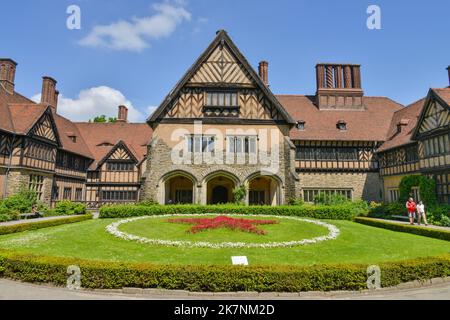 Schloss Cecilienhof, Neuer Garten, Potsdam, Brandenburg, Deutschland Stockfoto