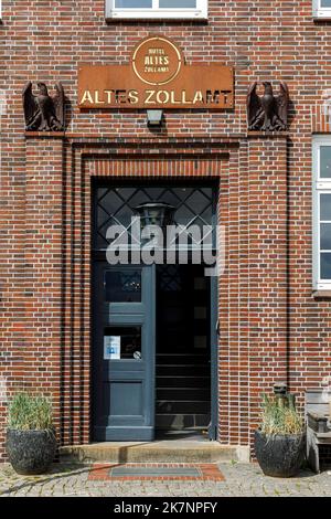 Ehemaliges Zollamt in Husum, jetzt ein Hotel Stockfoto