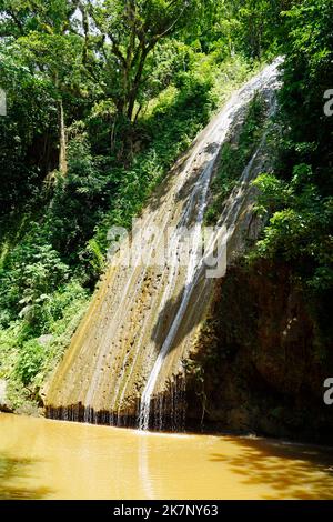 los Cocos Wasserfall in samana in der dominikanischen republik Stockfoto