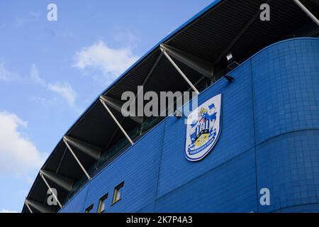 Huddersfield, Großbritannien. 20.. Mai 2016. Allgemeine Ansicht des John Smiths Stadions vor dem Sky Bet Championship-Spiel Huddersfield Town gegen Preston North End im John Smith's Stadium, Huddersfield, Großbritannien, 18.. Oktober 2022 (Foto von Steve Flynn/News Images) in Huddersfield, Großbritannien am 5/20/2016. (Foto von Steve Flynn/News Images/Sipa USA) Quelle: SIPA USA/Alamy Live News Stockfoto