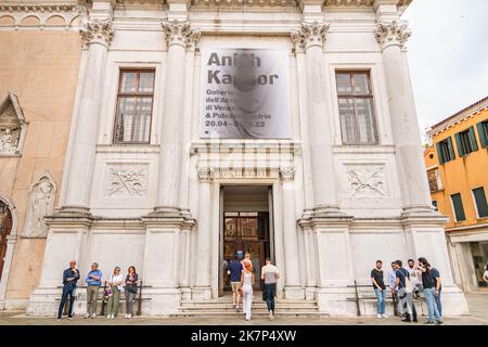 Der Eingang zur Galerie dell'Accademia in Venedig, Italien Stockfoto