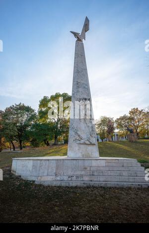 Denkmal der Revolution von 1956s im Taban Park - Budapest, Ungarn Stockfoto