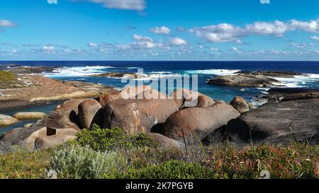 Elefantenfelsen an der Williams Bay in der Nähe von Dänemark in Westaustralien Stockfoto