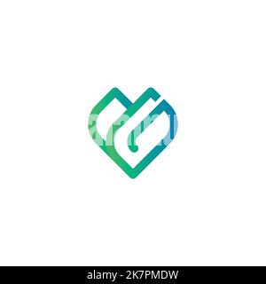 Einfache Natur G Logo Vorlage Design Vektor. Vektorgrafik EPS.8 EPS.10 Stock Vektor