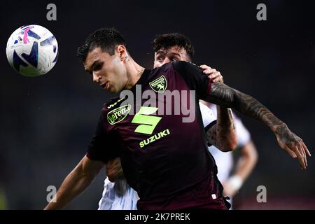 Turin, Italien. 18. Oktober 2022. Pietro Pellegri vom FC Turin im Einsatz beim Fußballspiel Coppa Italia zwischen dem FC Turin und AS Cittadella. Kredit: Nicolò Campo/Alamy Live Nachrichten Stockfoto