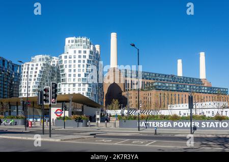 Battersea Power Station Underground, Kirtling Street, Nine Elms, London Borough of Wandsworth, Greater London, England, Vereinigtes Königreich Stockfoto