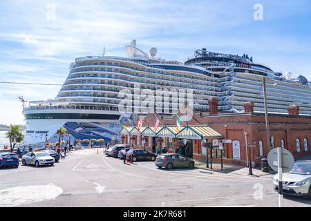 Cobh Heritage Centre Museum mit norwegischem Prima-Schiff in Cobh, Irland Stockfoto
