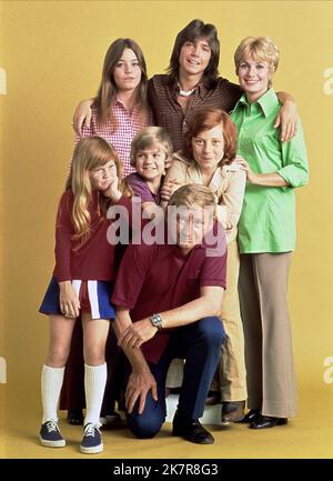 Susan Dey, David Cassidy, Shirley Jones, Suzanne Crough, Brian Forster, Danny Bonaduce & Dave Madden Television: The Partridge Family (TV-Serie) Charaktere: Laurie Partridge, Keith Douglas Partridge, Shirley Renfrew Partridge, Tracy Partridge, Christopher 'Chris' Partridge, Danny Partridge, Reuben Kincaid USA 1970-1974, 25. September 1970 **WARNUNG** Dieses Foto ist nur für redaktionelle Verwendung bestimmt und unterliegt dem Copyright von ABC und/oder dem von der Film- oder Produktionsfirma beauftragten Fotografen und kann nur durch Publikationen im Zusammenhang mit der Bewerbung des oben genannten Films reproduziert werden. Ein Pflichtfeld Stockfoto