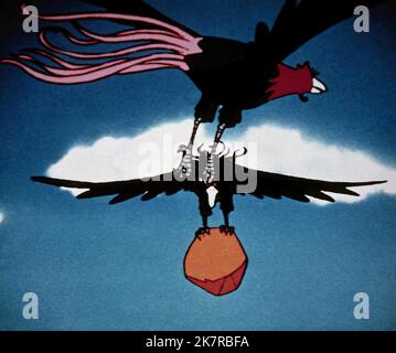 Filmszene Film die Arabischen Nächte; Abenteuer von Sinbad (1975) Regie: Fumio Kurokawa, Kunihiko Okazaki 01. Oktober 1975 **WARNUNG** dieses Foto ist nur für redaktionelle Zwecke bestimmt und unterliegt dem Urheberrecht der Film Company und/oder des Fotografen, der von der Film- oder Produktionsgesellschaft beauftragt wurde. Es kann nur durch Veröffentlichungen in Verbindung mit der Werbung für den oben genannten Film reproduziert werden. Es ist eine obligatorische Gutschrift an die Filmgesellschaft erforderlich. Der Fotograf sollte ebenfalls angerechnet werden, wenn er bekannt ist. Ohne schriftliche Genehmigung der Film Company kann keine kommerzielle Nutzung gewährt werden. Stockfoto