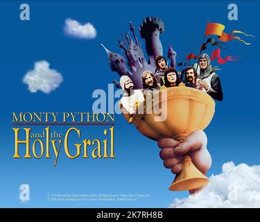 Film Poster Film: Monty Python und der Heilige Gral (UK 1975) Regie: Terry Gilliam & Terry Jones 14 March 1975 **WARNUNG** Dieses Foto ist nur für den redaktionellen Gebrauch bestimmt und unterliegt dem Copyright von PYTHON (MONTY)-BILDERN und/oder dem von der Film- oder Produktionsfirma beauftragten Fotografen.Es kann nur von Publikationen im Zusammenhang mit der Bewerbung des oben genannten Films reproduziert werden. Eine obligatorische Gutschrift für PYTHON (MONTY)-BILDER ist erforderlich. Der Fotograf sollte auch bei Bekanntwerden des Fotos gutgeschrieben werden. Ohne schriftliche Genehmigung der Film Company kann keine kommerzielle Nutzung gewährt werden. Stockfoto