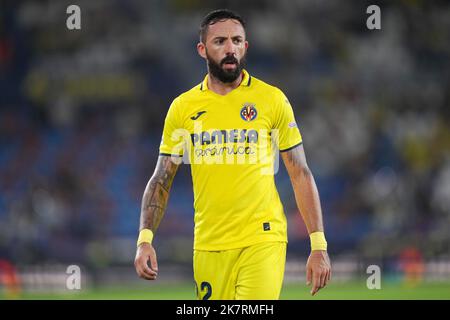 Jose Luis Morales aus Villarreal während des La Liga-Spiels zwischen Villarreal CF und CA Osasuna spielte am 17. Oktober 2022 im Stadion Ciutat de Valencia in Valencia, Spanien. (Foto von Colas Buera / PRESSIN) Stockfoto