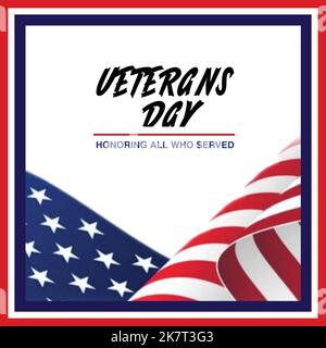 VEKTOR-Illustration DES VETERANS Day of America. Stock Vektor