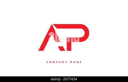 AP, PA abstrakte Buchstaben Logo Monogramm Stock Vektor