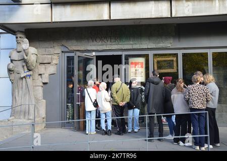 Berlin, Deutschland - 16. Oktober 2022 - Berlin Dungeon Touristenattraktion in der Spandauer Straße in Mitte. (Markku Rainer Peltonen) Stockfoto
