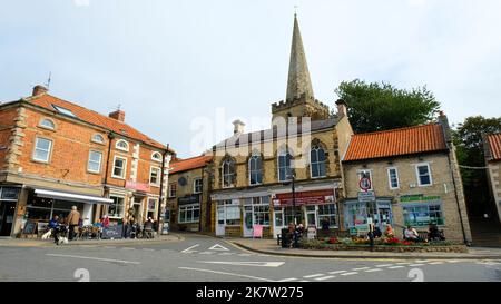 Zentrum von Pickering, North Yorkshire, Großbritannien - John Gollop Stockfoto