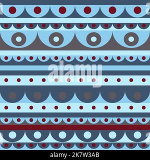 Modernes, geometrisches Nahtloses Muster für Winter und Weihnachten Stockfoto