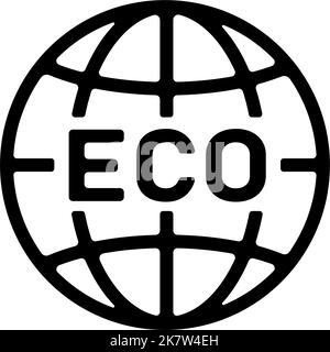 Ökologie ( SDGs , Nachhaltigkeit ) Vektor Symbol Illustration Stock Vektor