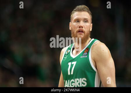 2022 10 18. Kaunas, Litauen. Basketball. Euroleague. Zalgiris Kaunas - Virtus Segafredo Bologna - 68 - 65. Stockfoto