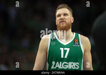 2022 10 18. Kaunas, Litauen. Basketball. Euroleague. Zalgiris Kaunas - Virtus Segafredo Bologna - 68 - 65. Stockfoto