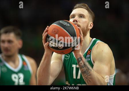 2022 10 18. Kaunas, Litauen. Basketball. Euroleague. Zalgiris Kaunas - Virtus Segafredo Bologna - 68 - 65. Stockfoto