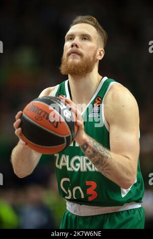 2022 10 18. Kaunas, Litauen. Basketball. Euroleague. Zalgiris Kaunas - Virtus Segafredo Bologna - 68 - 65. Stockfoto