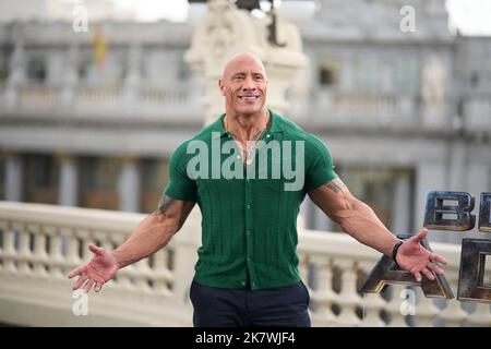 Madrid, Spanien. 19. Oktober 2022. Dwayne Johnson nimmt am 19. Oktober 2022 in Madrid, Spanien, an ‘Black Adam' Photocall im NH Collection Casino Teil Foto von ABACAPRESS.COM Quelle: Abaca Press/Alamy Live News Stockfoto