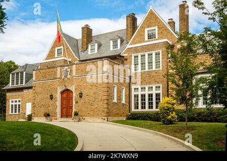 Portugiesische Ambassadors Residence, 2125 Kalorama Road NW, Wasington DC Stockfoto