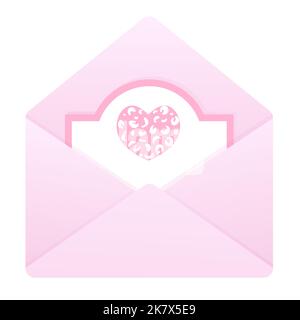 Love Letter - modernes flaches Design Stil einzigen isolierten Bild Stock Vektor