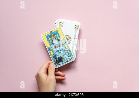 Die klassische Karte von Rider Waite Deck Stockfoto