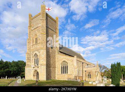 St Bartholomew's Church eine mittelalterliche Kirche im Dorf Orford Suffolk England Großbritannien Europa Stockfoto