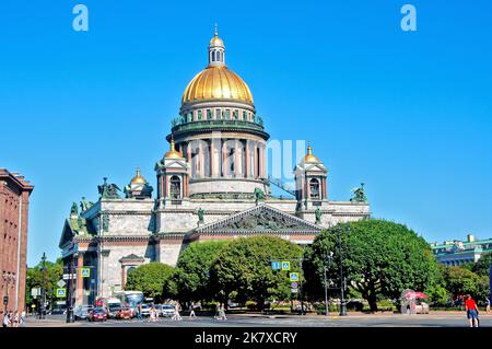St. Petersburg, Russland - 18. August 2022: Isaakskathedrale Stockfoto
