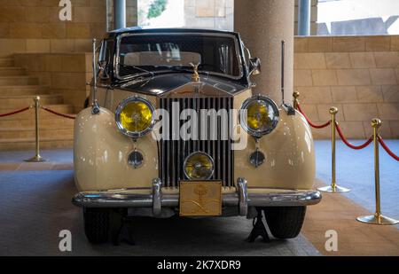 Vintage Rolls Royce Masmak Palace Museum Riad Saudi-Arabien Stockfoto