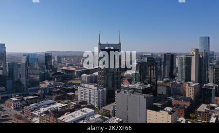 Downtown Nashville Tennessee Broadway St Stockfoto