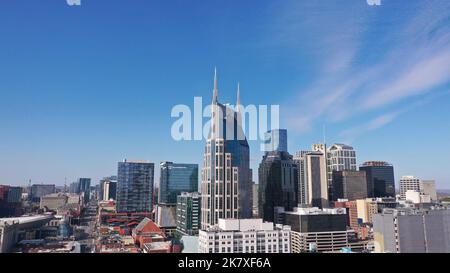 Downtown Nashville Tennessee Broadway St Stockfoto