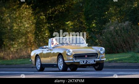 1972 MG Midget klassischer Sportwagen Stockfoto