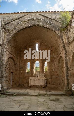 Das Dorf Oradour-sur-Glane, Haute-Vienne, Frankreich, Schauplatz einer Nazi-Gräueltat im Krieg Stockfoto