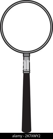 Vergrößerungsglas Farbe Vektor Illustration Stock Vektor