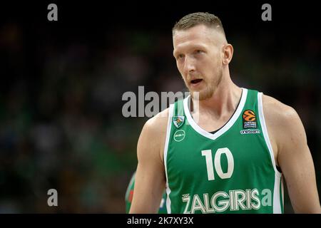 2022 10 18. Kaunas, Litauen. Basketball. Euroleague. Zalgiris Kaunas - Virtus Segafredo Bologna - 68 - 65. Stockfoto