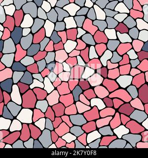 Terrazzo moderne trendige bunte nahtlose pattern.Abstract kreative Kulisse mit chaotischen kleinen Stücken unregelmäßige Shapes.for Verpackung Papier, Textil, prin Stockfoto