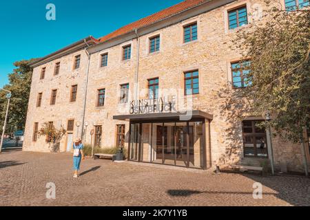 24. Juli 2022, Osnabrück, Deutschland: Eingang zur Kunsthalle in Osnabrück Stockfoto