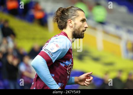 Birmingham, Großbritannien. 19. Oktober 2022. Jay Rodriguez #9 von Burnley während des Sky Bet Championship-Spiels Birmingham City gegen Burnley in St Andrews, Birmingham, Großbritannien, 19.. Oktober 2022 (Foto von Simon Bissett/News Images) in Birmingham, Großbritannien am 10/19/2022. (Foto von Simon Bissett/News Images/Sipa USA) Quelle: SIPA USA/Alamy Live News Stockfoto