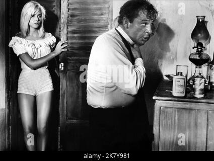 Susanne Lyon & Richard Burton Film: The Night of the Iguana (USA 1964) Charaktere: Charlotte Goodall & Rev. Dr. T. Lawrence Shannon Regie: John Huston 06. August 1964 **WARNUNG** Dieses Foto ist nur für redaktionelle Zwecke bestimmt und unterliegt dem Copyright von MGM und/oder dem von der Film- oder Produktionsfirma beauftragten Fotografen und kann nur durch Publikationen im Zusammenhang mit der Bewerbung des oben genannten Films reproduziert werden. Eine obligatorische Gutschrift an MGM ist erforderlich. Der Fotograf sollte auch bei Bekanntwerden des Fotos gutgeschrieben werden. Ohne schriftliche Genehmigung der Film Company kann keine kommerzielle Nutzung gewährt werden. Stockfoto