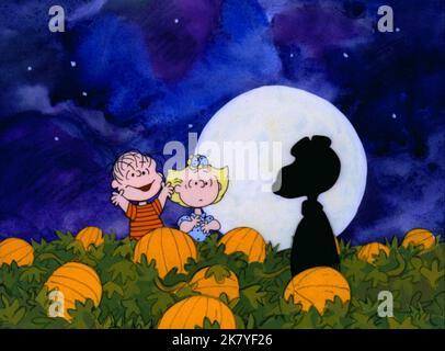 Linus & Sally Film IT's the Great Pumpkin, Charlie Brown (TV-Film) USA 1966, Regie: Bill Melendez 27. Oktober 1966 **WARNUNG** dieses Foto ist nur für redaktionelle Zwecke bestimmt und unterliegt dem Urheberrecht von CBS und/oder dem Fotografen, der von der Film- oder Produktionsgesellschaft beauftragt wurde. Es kann nur durch Veröffentlichungen in Verbindung mit der Werbung für den obigen Film reproduziert werden. Eine obligatorische Gutschrift an CBS ist erforderlich. Der Fotograf sollte ebenfalls angerechnet werden, wenn er bekannt ist. Ohne schriftliche Genehmigung der Film Company kann keine kommerzielle Nutzung gewährt werden. Stockfoto