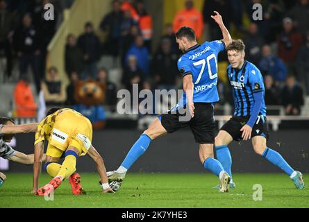 Brugges, Belgien. 19. Oktober 2022. Roman Yaremchuk (70) vom Club Brugge im Rahmen eines Fußballspiels der ersten Liga der belgischen Jupiler Pro League zwischen dem Club Brugge KV und Sint-Truidense VV am Spieltag 13. in der Saison 2022-2023, am Mittwoch, den 19. Oktober 2022 in Brügge, Belgien. PHOTO SPORTPIX | DAVID CATRY Credit: David Catry/Alamy Live News Stockfoto