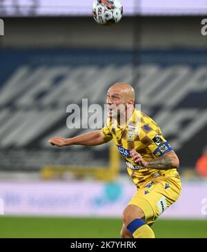 Brugges, Belgien. 19. Oktober 2022. Toni Leistner (37) vom STVV im Bild während eines Fußballspiels der ersten Liga von Jupiler Pro League zwischen dem Club Brugge KV und dem Sint-Truidense VV am Spieltag 13. in der Saison 2022-2023, am Mittwoch, 19. Oktober 2022 in Brügge, Belgien. PHOTO SPORTPIX | DAVID CATRY Credit: David Catry/Alamy Live News Stockfoto