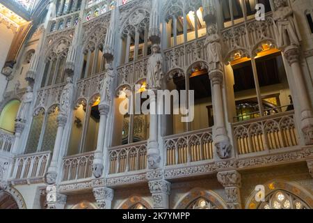 Innere Designdetails von Castle de Haar Stockfoto