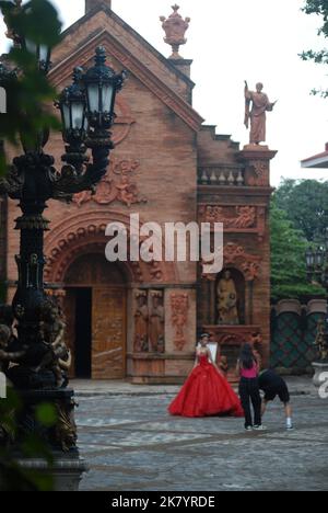 St. Joseph Chapel, Las Casas Filipinas de Acuzar Quezon City, Manila, Philippinen. Stockfoto